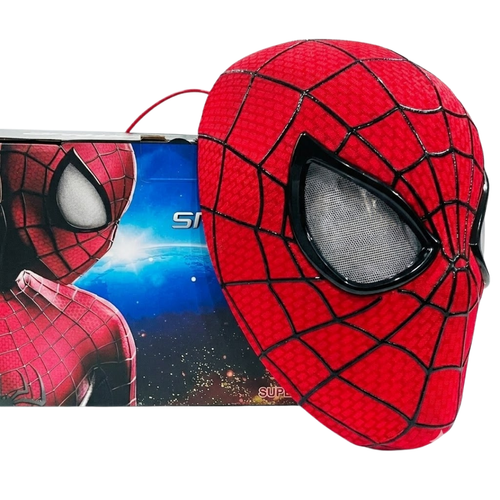 Spiderman mask with movable eyes