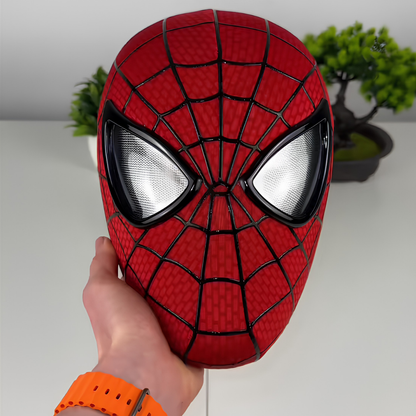 Spiderman mask with movable eyes