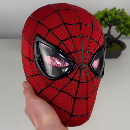Spiderman mask with movable eyes